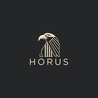 ai généré égyptien Dieu horus logo icône conception. élégant luxe plat vecteur. vecteur