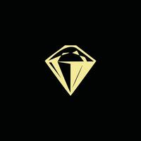 ai généré diamant logo icône vecteur géométrique diamant art bijoux magasin signe.