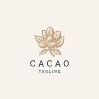 ai généré cacao logo vecteur icône conception modèle