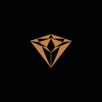 ai généré diamant logo icône vecteur géométrique diamant art bijoux magasin signe.