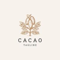 ai généré cacao logo vecteur icône conception modèle