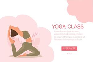 yoga formation site page vecteur