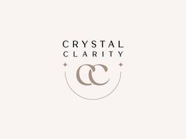 initiale cc pour cristal clarté Dame preneur logo modèle pour femme d'affaires vecteur