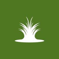la nature herbe icône et symbole vecteur modèle