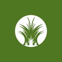 la nature herbe icône et symbole vecteur modèle