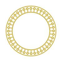 d'or carré et point à motifs rond Cadre vecteur
