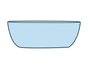 bleu baignoire vecteur illustration