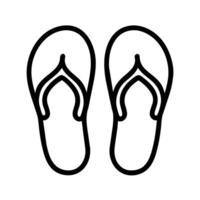 Facile vecteur icône de paire retourner flops. été décontractée chaussures. se détendre sur plage par bassin. symbole vacances.