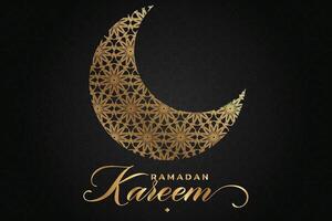 luxueux eid al fitr, ramadhan vacances décoration salutation carte vecteur