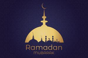 luxueux eid al fitr, ramadhan vacances décoration salutation carte vecteur