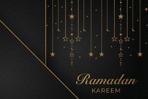 luxueux eid al fitr, ramadhan vacances décoration salutation carte vecteur