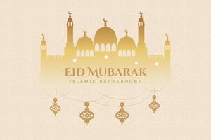 eid al fitr, ramadhan décoratif salutation carte vecteur