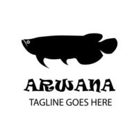 Arwana logo dans blanc Contexte. gratuit vecteur