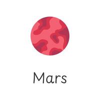 Mars planète icône. vecteur illustration.