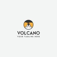 volcan Montagne logo vecteur