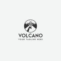 volcan Montagne logo vecteur