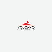 volcan Montagne logo vecteur