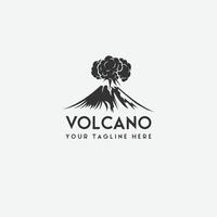 volcan Montagne logo vecteur