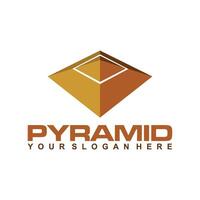 modèle de logo pyramide vecteur