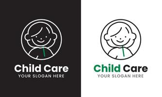 ai généré enfant se soucier logo conception, mère, enfant portion main icône Stock vecteur temple idée minimaliste moderne