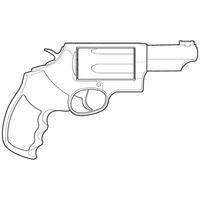 revolver avec ligne art style, tournage pistolet, arme illustration, vecteur doubler, pistolet illustration, moderne arme à feu, militaire concept, pistolet vecteur.