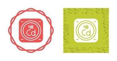 cadmium vecteur icône