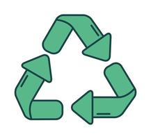 conception de symbole de recyclage vecteur