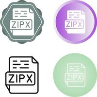 zipx vecteur icône