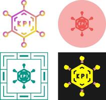 clé performance indicateurs vecteur icône