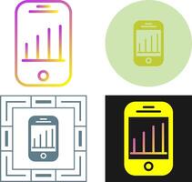 icône de vecteur d'analyse mobile