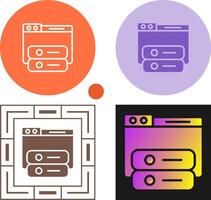 les fenêtres hébergement vecteur icône