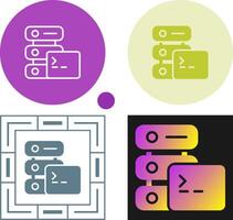 ssh hébergement vecteur icône