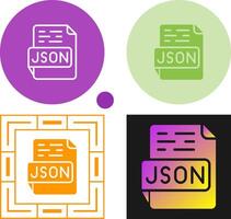 json vecteur icône