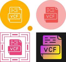 vcf vecteur icône