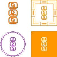 icône de vecteur de vidéos