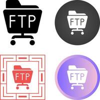 ftp serveur vecteur icône