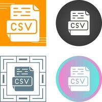 icône de vecteur csv