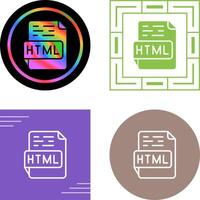 icône de vecteur html