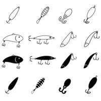 pêche leurre icône vecteur. pêche tacle illustration signe. pêche symbole ou logo. vecteur