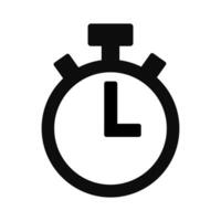 compte à rebours icône vecteur. passage de temps illustration signe. l'horloge symbole. vecteur