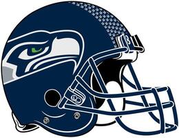 le bleu casque de le Seattle faucons américain Football équipe vecteur