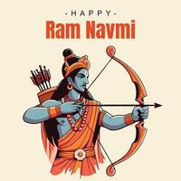 RAM navami social médias modèle vecteur