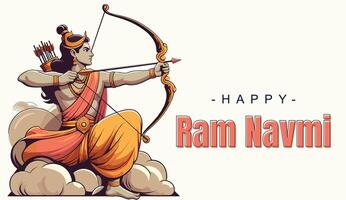 RAM navami social médias modèle vecteur