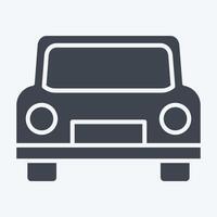 icône taxi. en relation à loisir et Voyage symbole. glyphe style. Facile conception illustration. vecteur