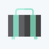 icône bagages. en relation à loisir et Voyage symbole. plat style. Facile conception illustration. vecteur