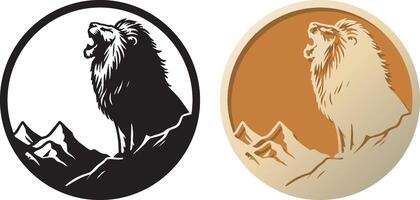 Lion logo illustration. vecteur