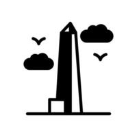 Washington monument icône dans vecteur. logotype vecteur