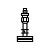 Namsan la tour icône dans vecteur. logotype vecteur