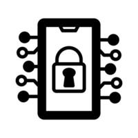 Les données Sécurité icône dans vecteur. logotype vecteur
