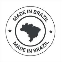 fabriqué dans Brésil vecteur logo, symbole et badges